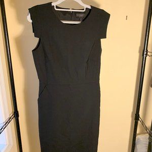 Black slimming work dress